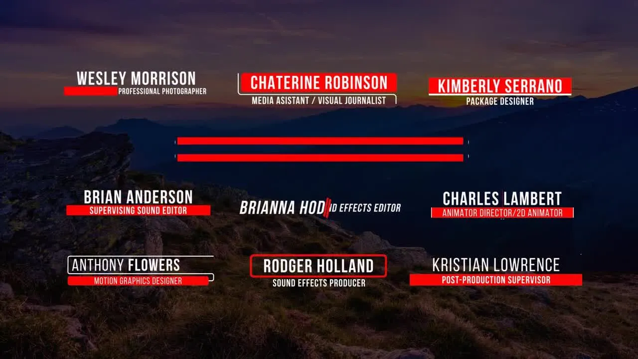 10个优雅的全屏幕动画标题像素设计精选AE模板