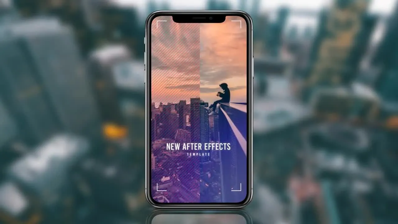 10款时尚动感的竖屏产品广告像素设计精选AE模板