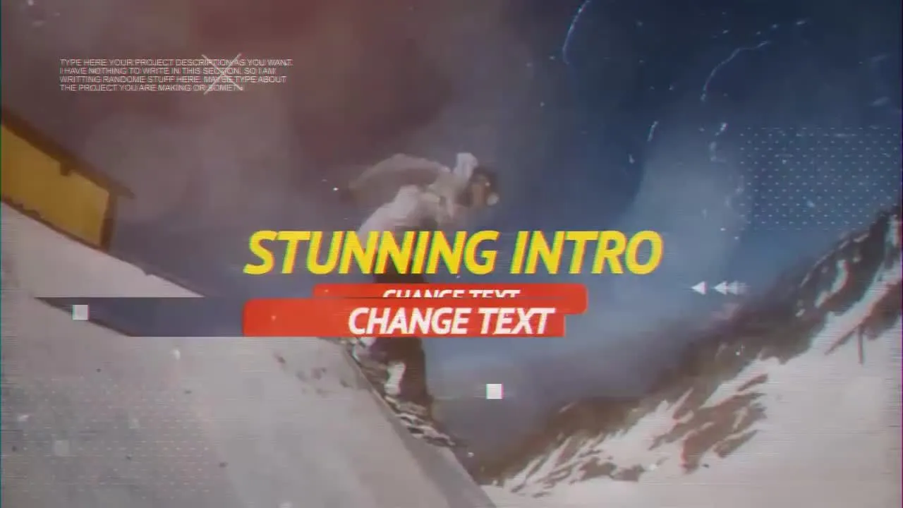 充满活力和现代的极限动作促销像素设计精选AE模板