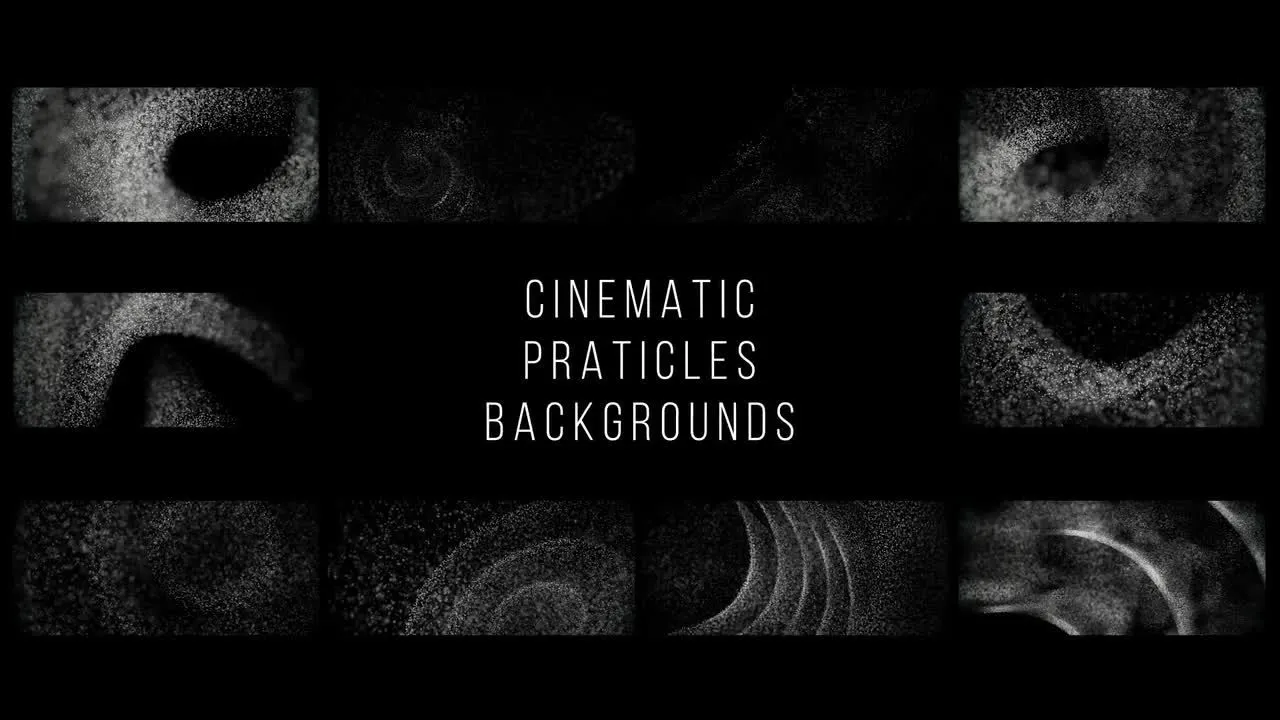 粒子效果电影介绍像素设计精选AE模板