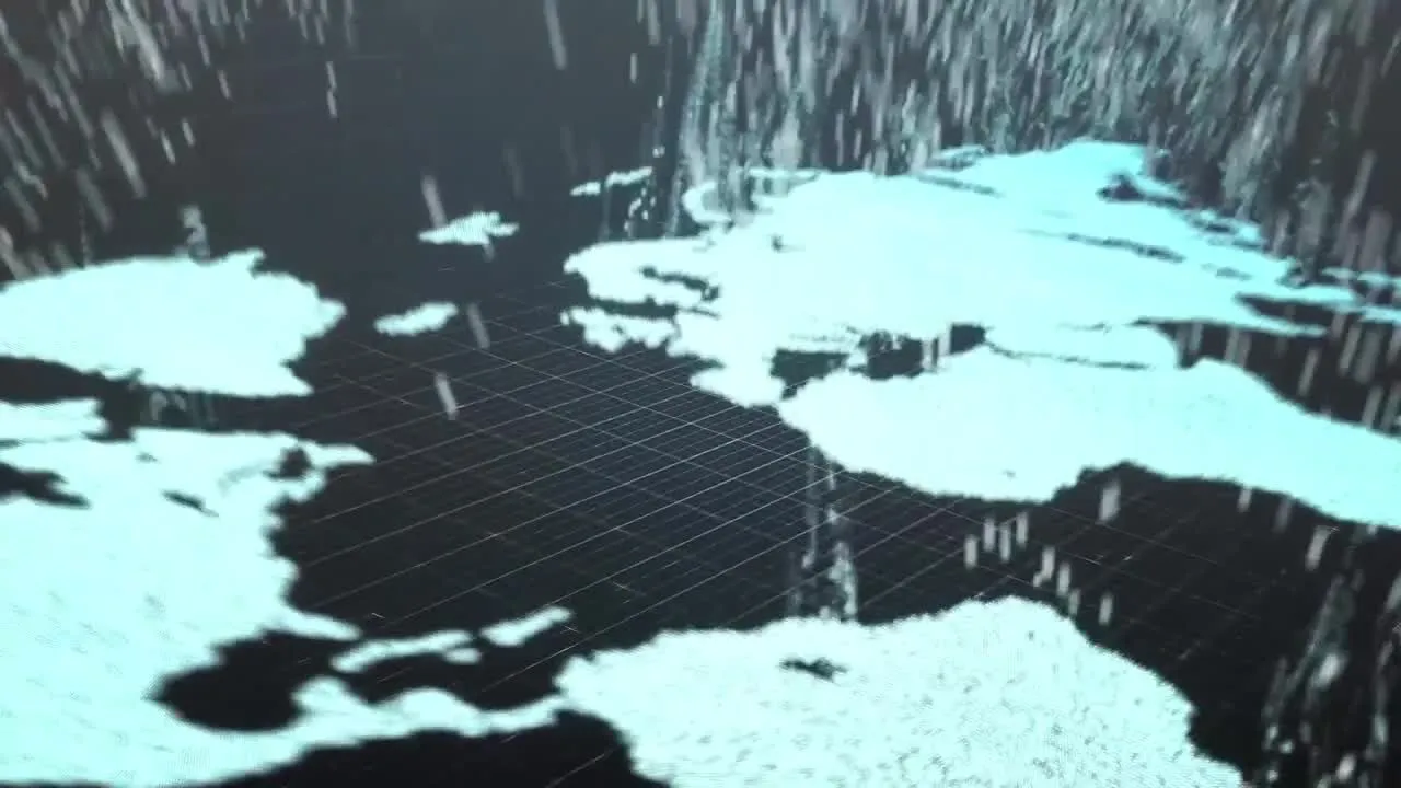 带指针定位器地图logo展示动画ae模板