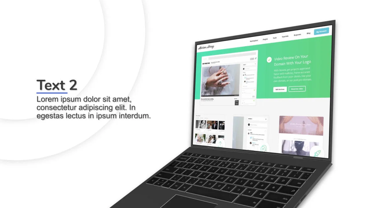 笔记本演示演示文稿幻灯片像素设计精选AE模板