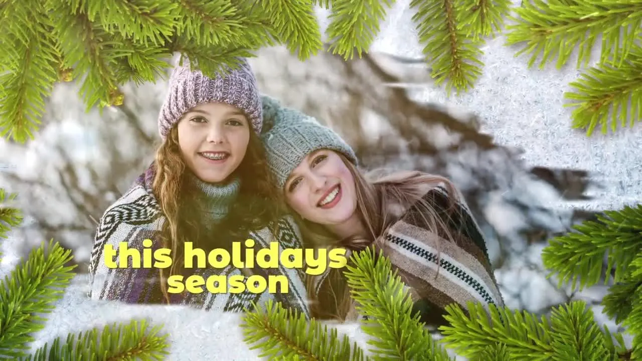 乐趣明亮创意的圣诞氛围展示照片像素设计精选AE模板