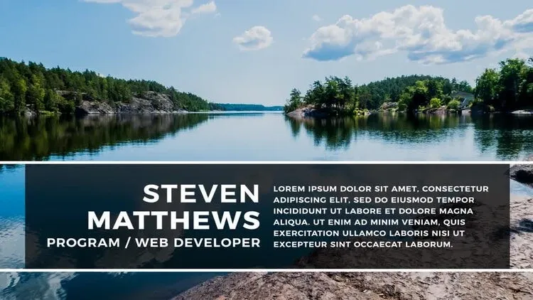 10个简约大气的文本动画像素设计精选AE模板