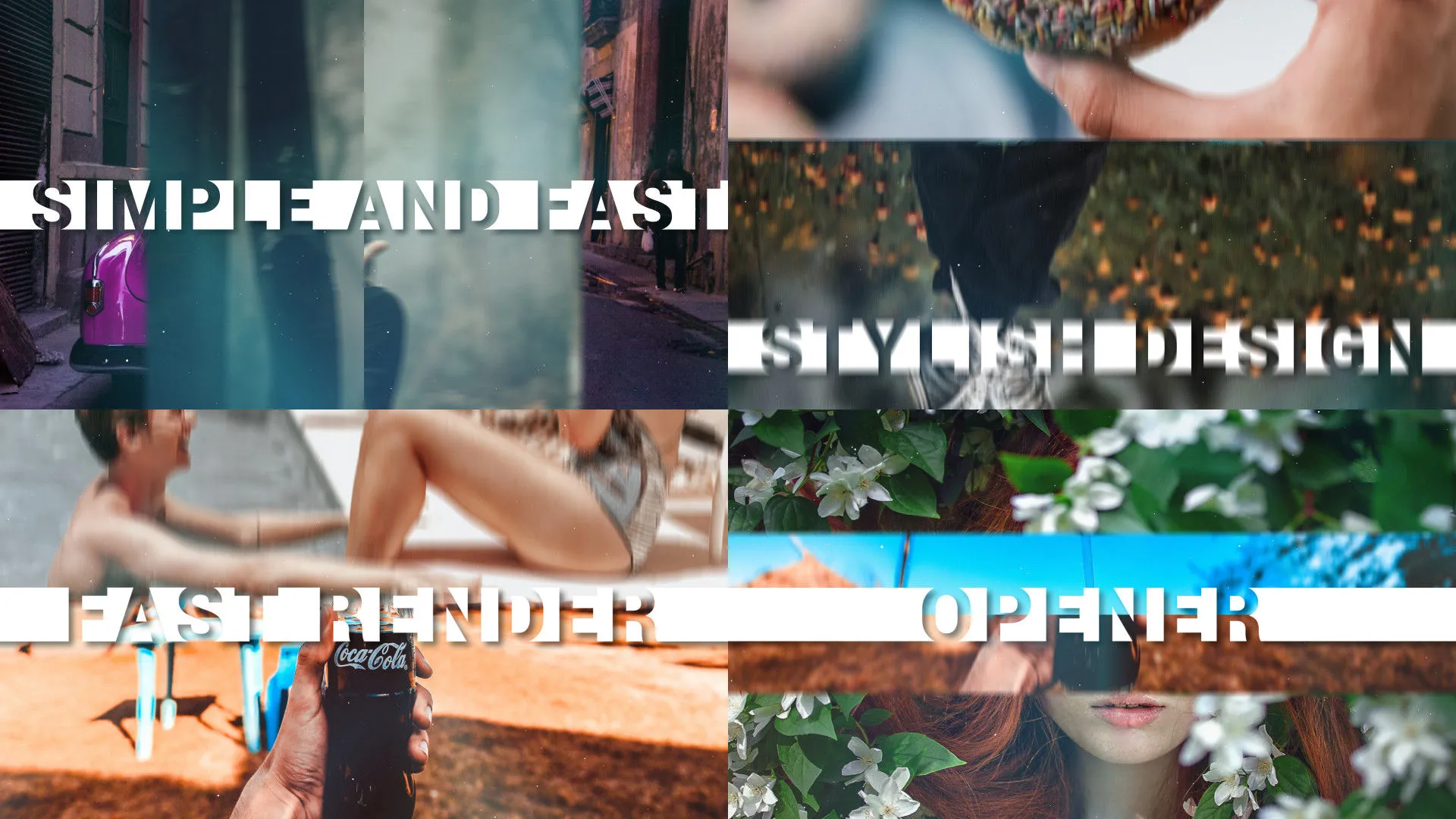 炫酷幻灯片开瓶器像素设计精选AE模板