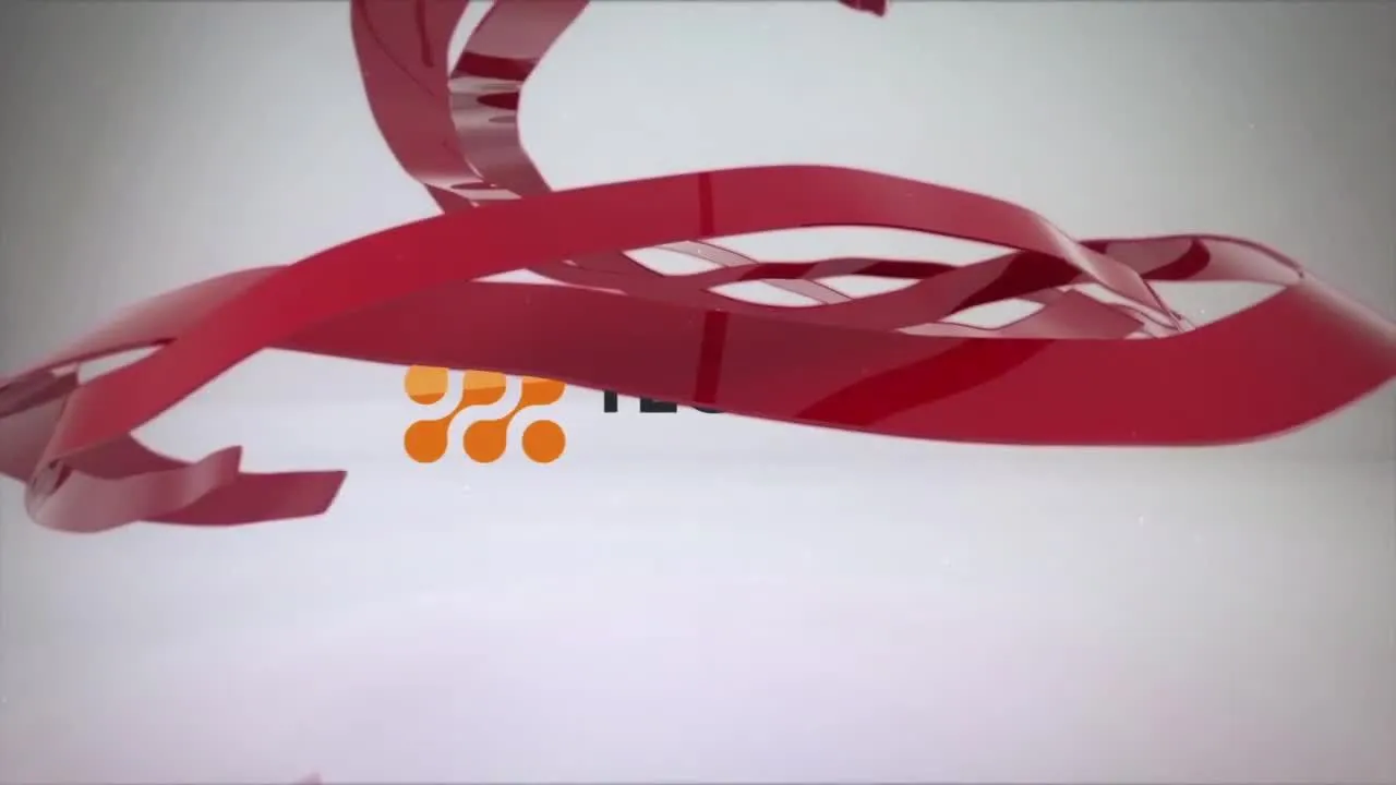 干净的色带徽标显示像素设计精选AE模板