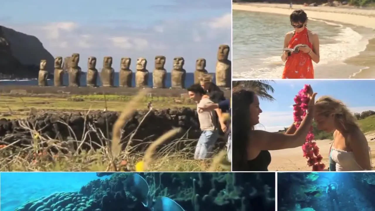 有节奏的夏季旅游照片像素设计精选AE模板