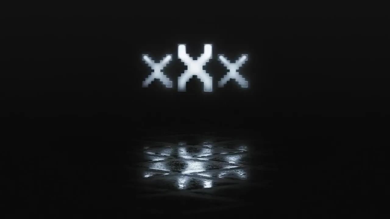 时尚优雅活力的霓虹灯发光笔触展示徽标像素设计精选AE模板