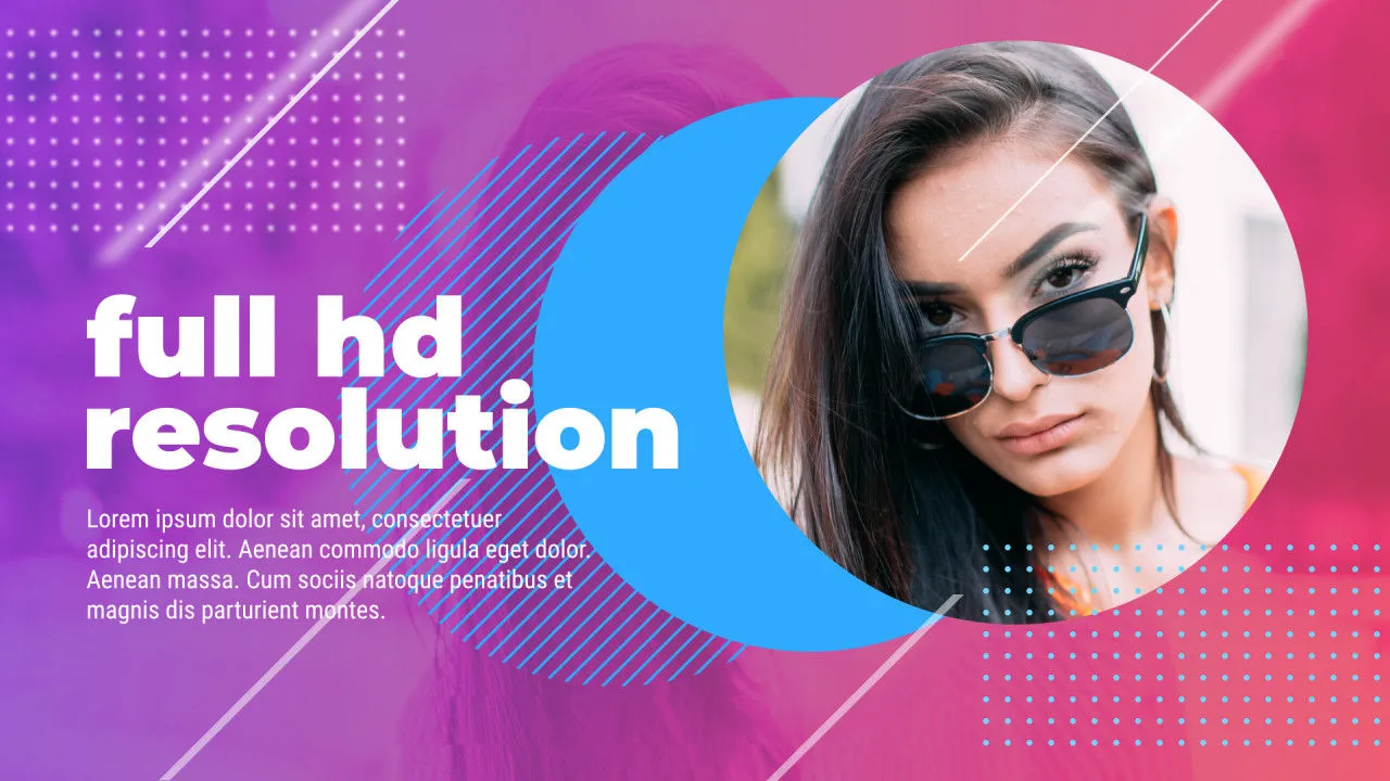 小故障动态幻灯片像素设计精选AE模板