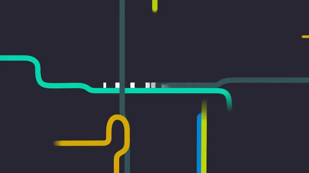 有趣的线条徽标像素设计精选AE模板