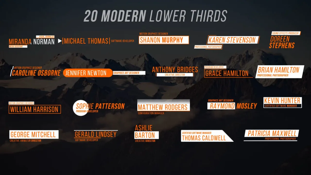 20个低三分之六动画标题像素设计精选AE模板