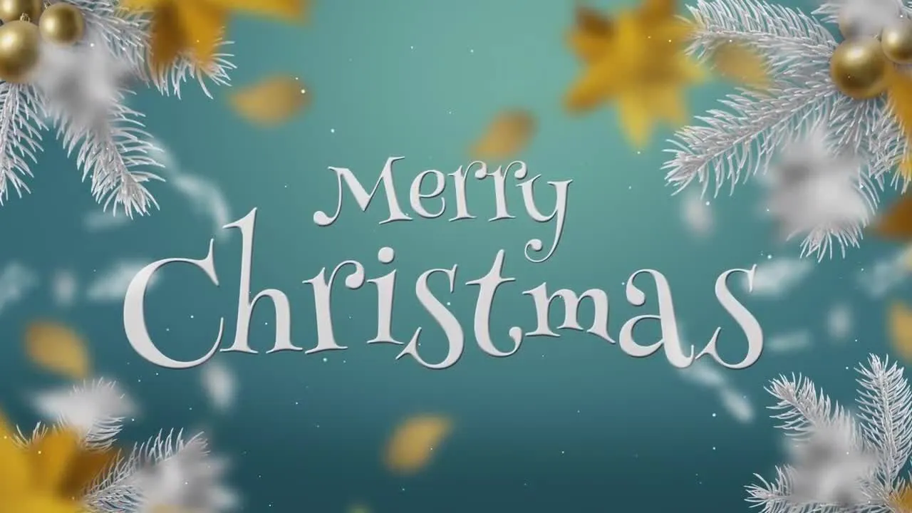 白色放大器;黄金圣诞幻灯片像素设计精选AE模板