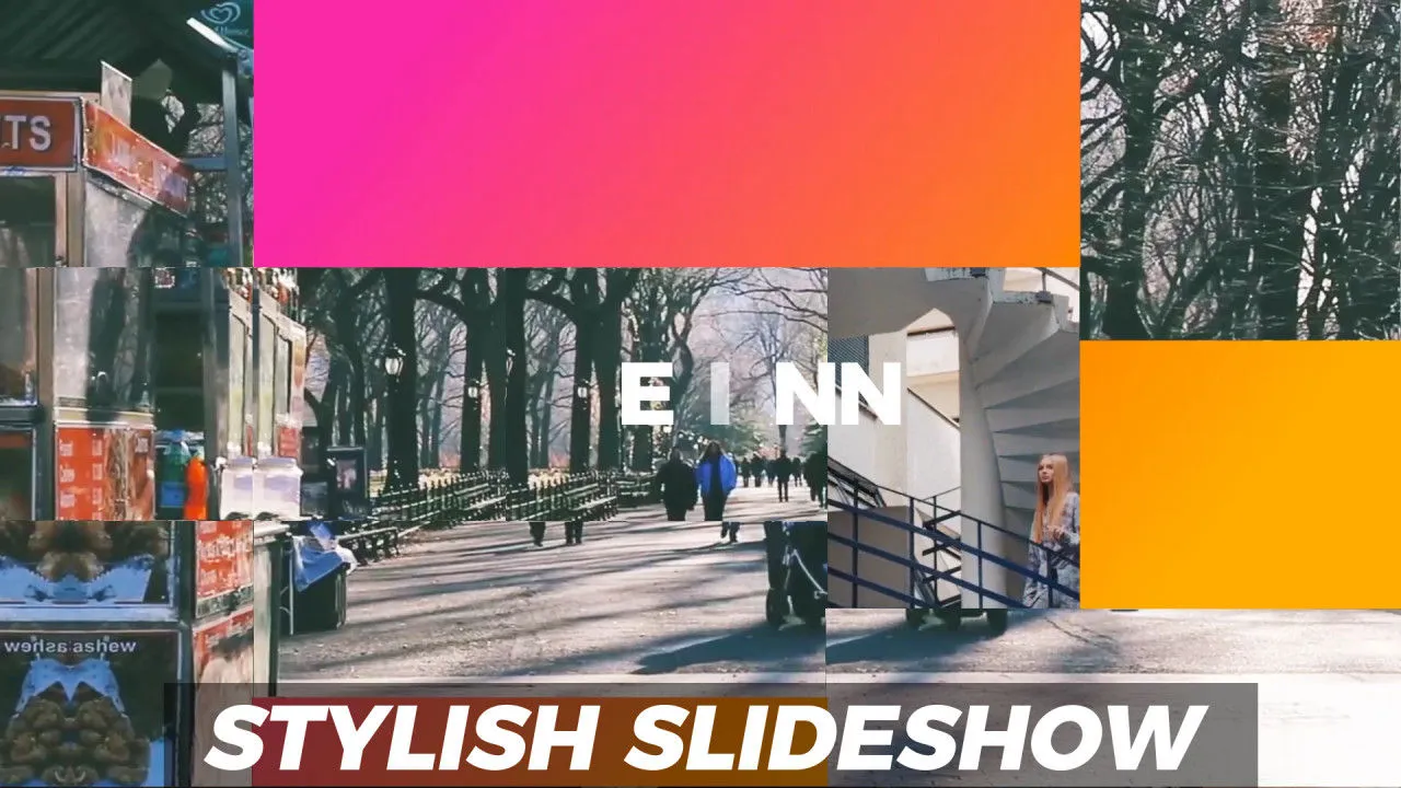 时尚现代幻灯片像素设计精选AE模板