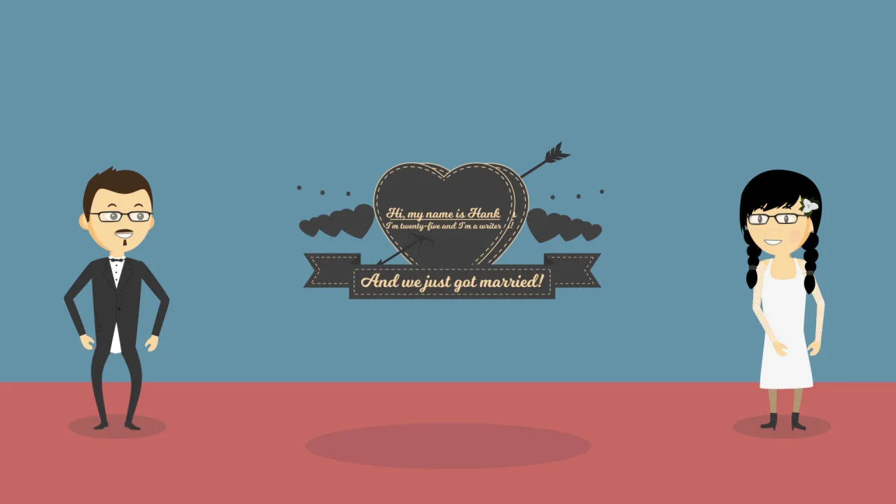 10个预设跳舞婚礼角色动画像素设计精选AE模板