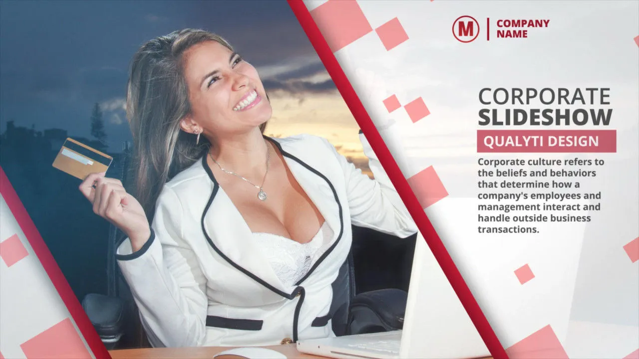 简洁大气的企业幻灯片像素设计精选AE模板