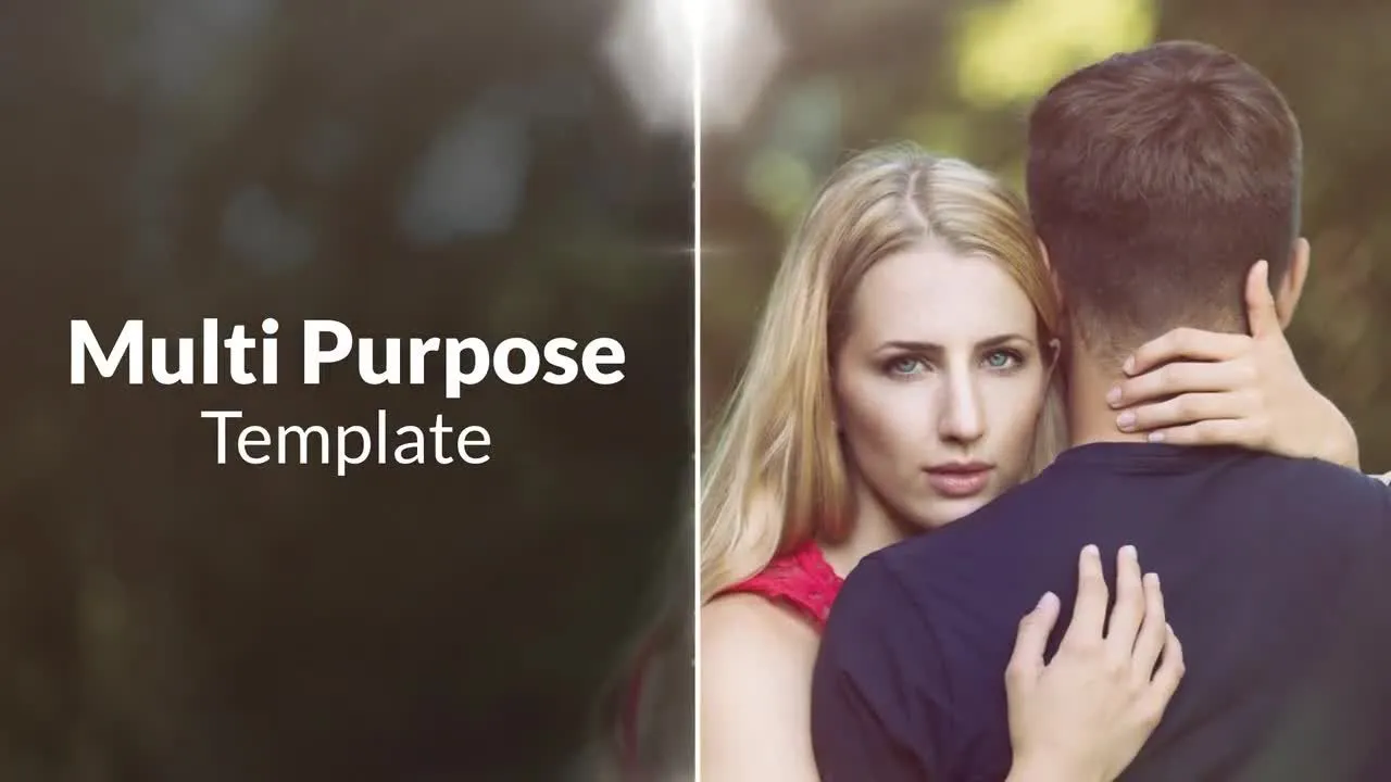 优雅的婚礼幻灯片照片像素设计精选AE模板