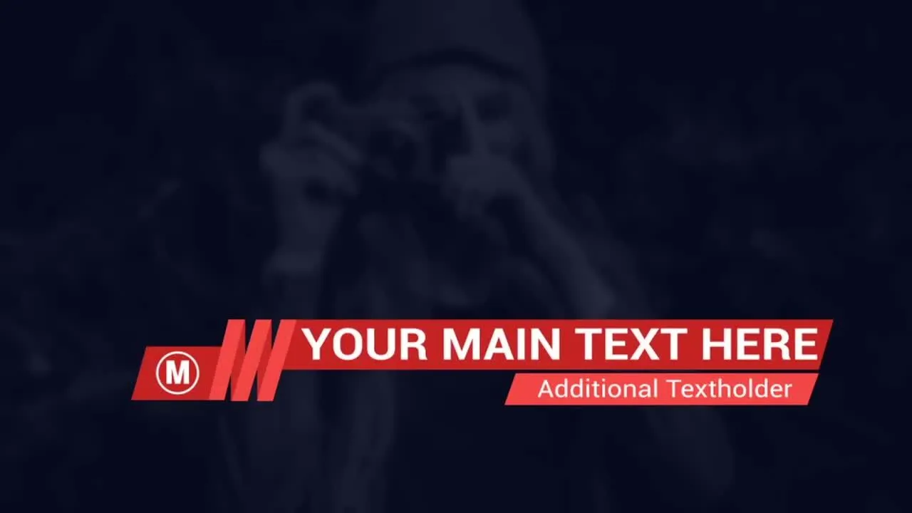 优雅的下三分之一广告动画标题像素设计精选AE模板