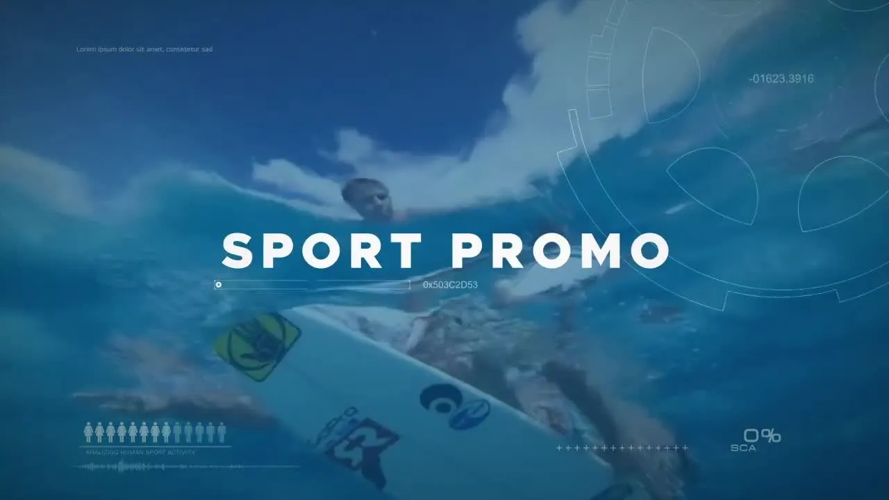 炫酷的极限运动文本动画宣传片像素设计精选AE模板