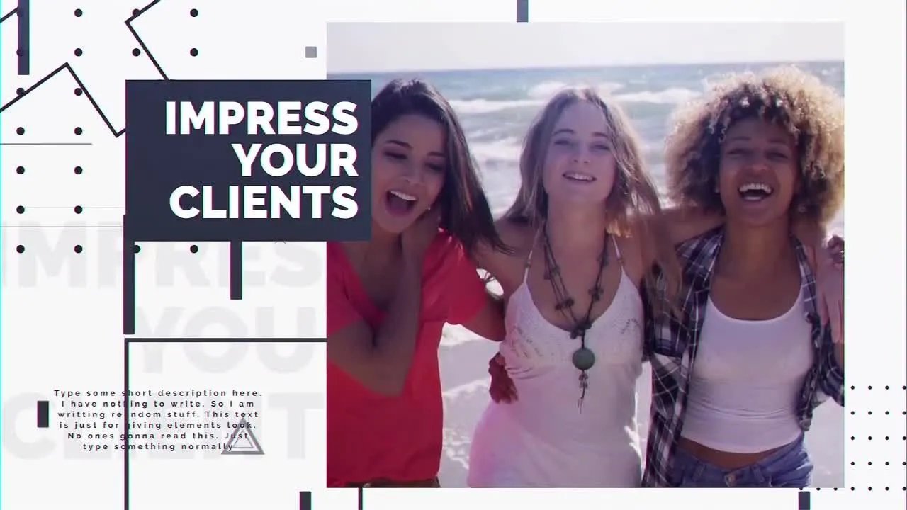 外观简洁且动态动画产品促销像素设计精选AE模板