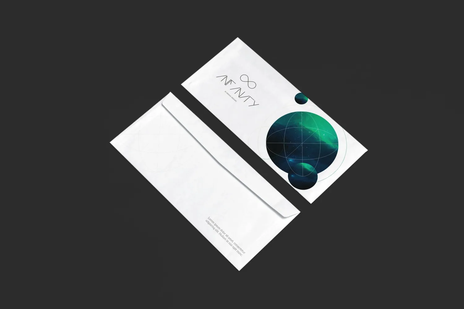 企业信封设计效果图样机模板 Envelope Mockup 1