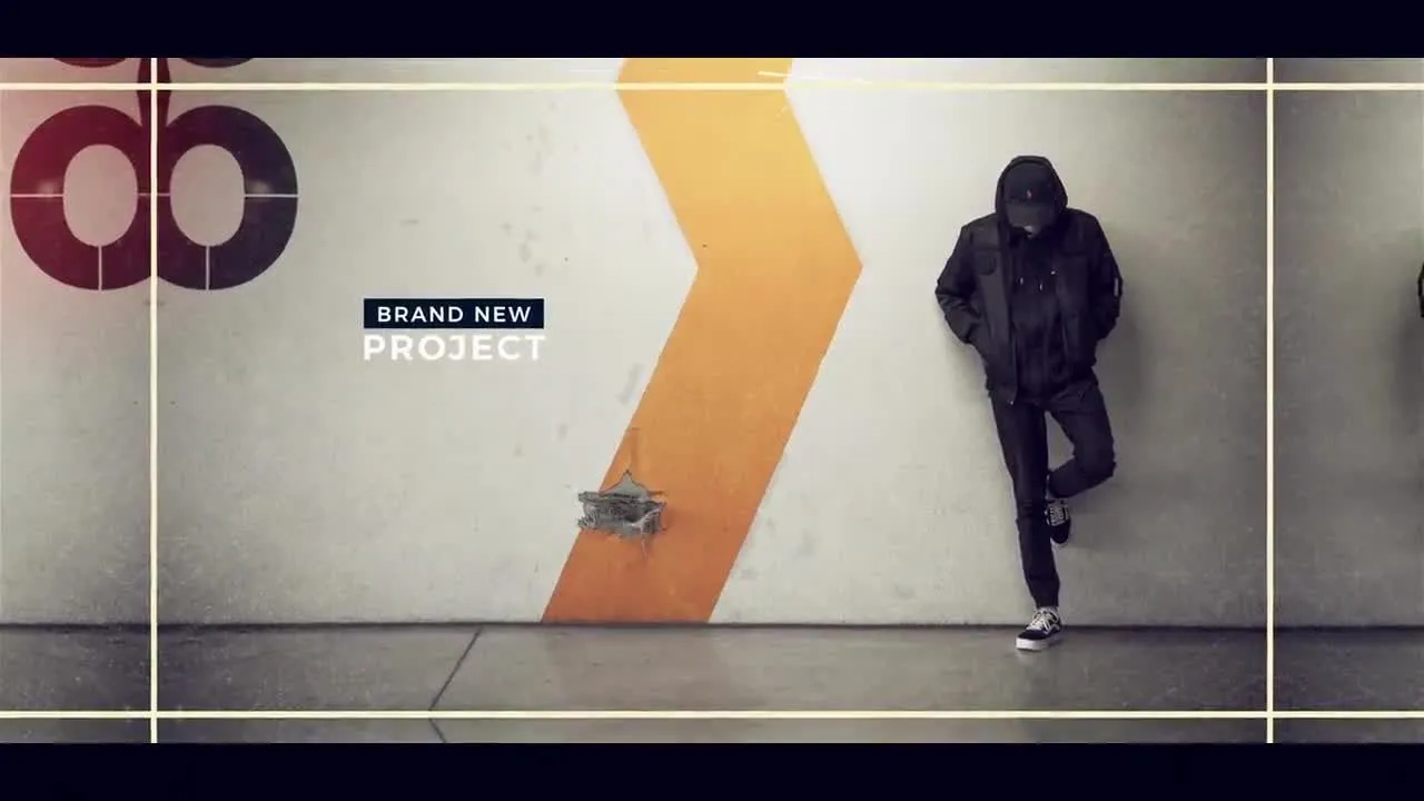 都市风格动态幻灯片像素设计精选AE模板