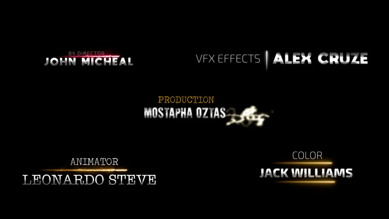 5个电影标题动画像素设计精选AE模板