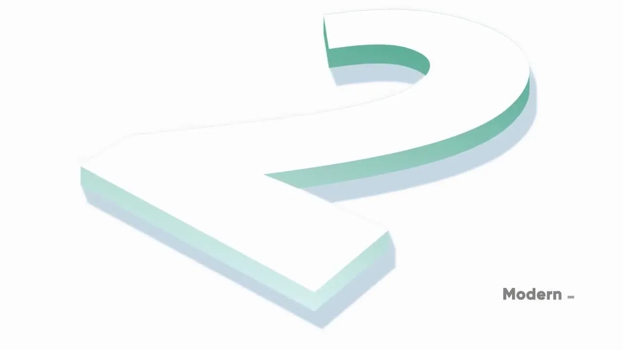 时尚的最小徽标像素设计精选AE模板