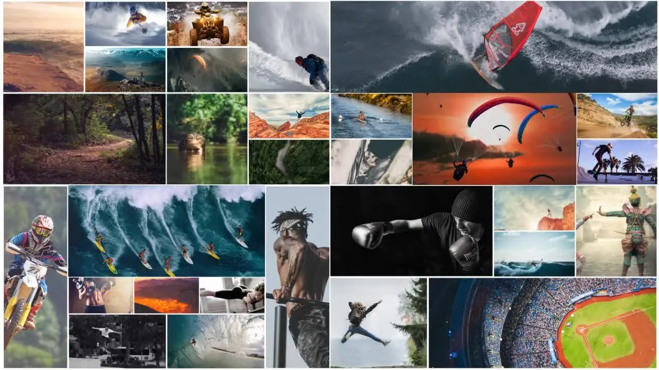 现代动态动画照片展示像素设计精选AE模板