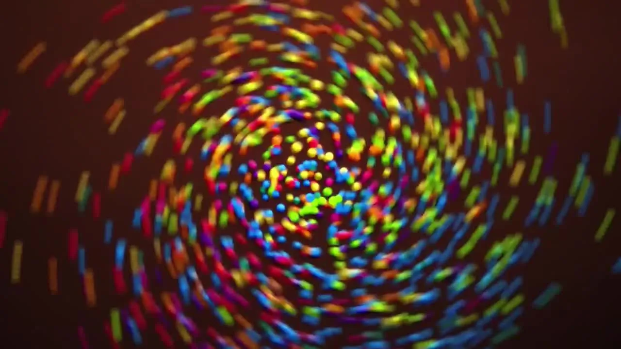 彩色的球徽标显示像素设计精选AE模板