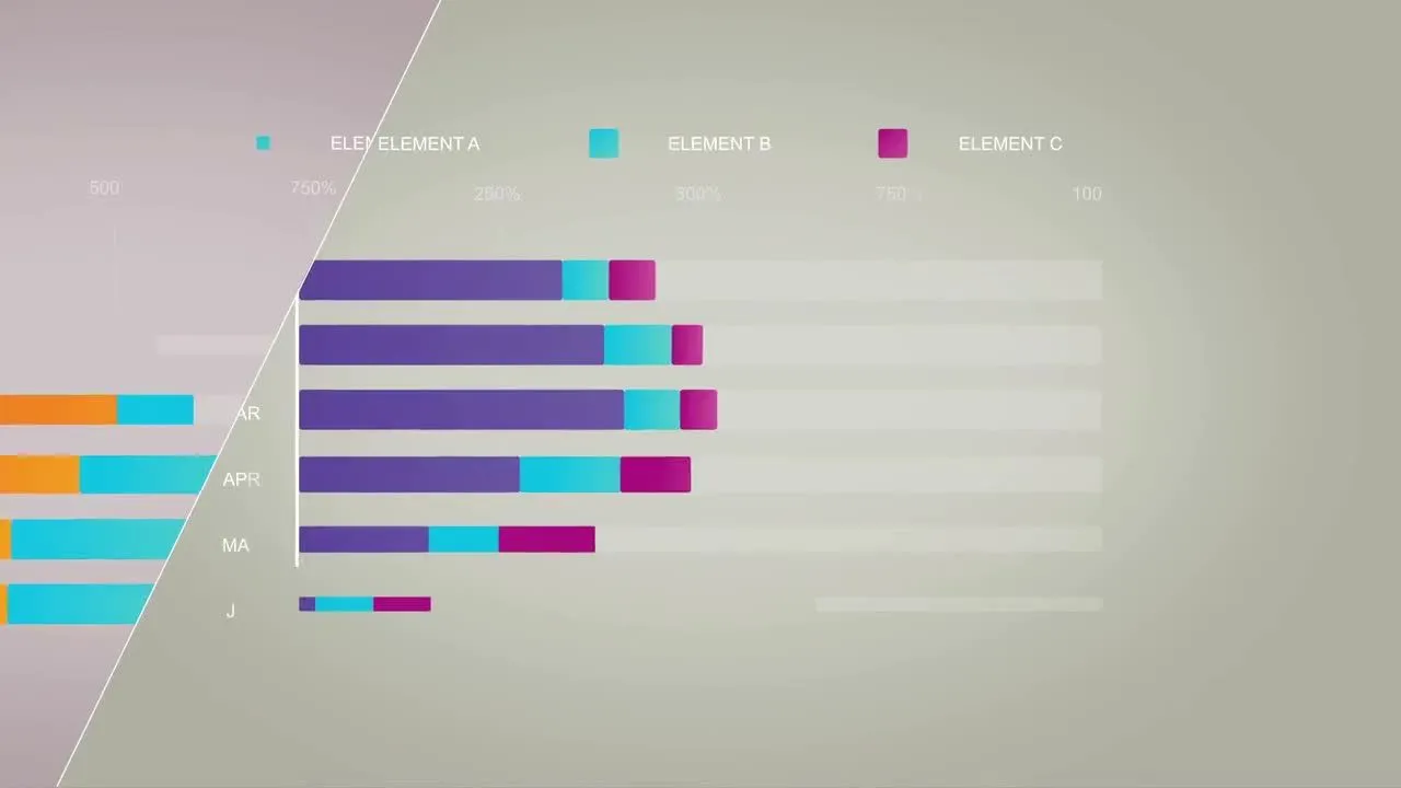 简洁动态动画效果信息图表像素设计精选AE模板