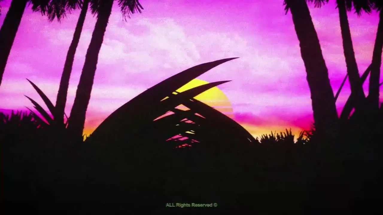 动态复古波浪标志精彩介绍像素设计精选AE模板