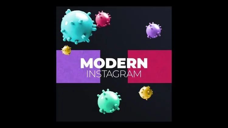 病毒标题像素设计精选AE模板