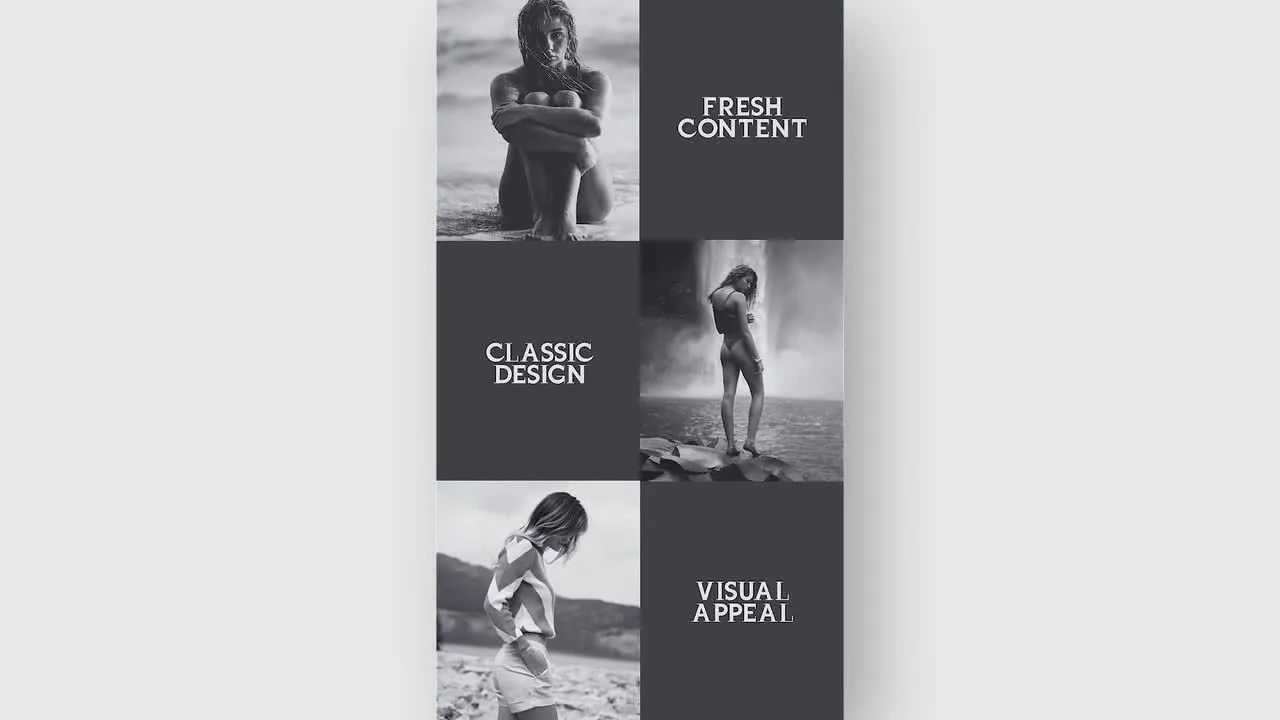 简单时尚的的商业活动片头像素设计精选AE模板