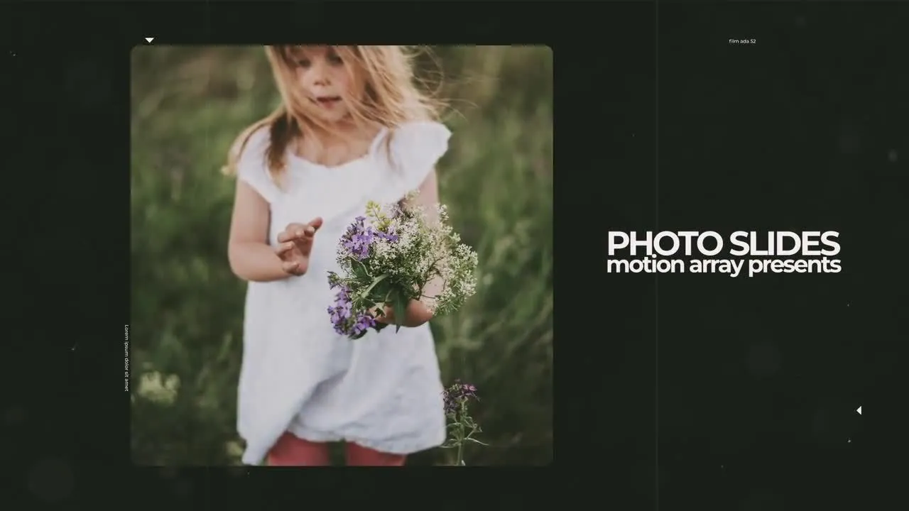 简单的文本动画照片幻灯片像素设计精选AE模板