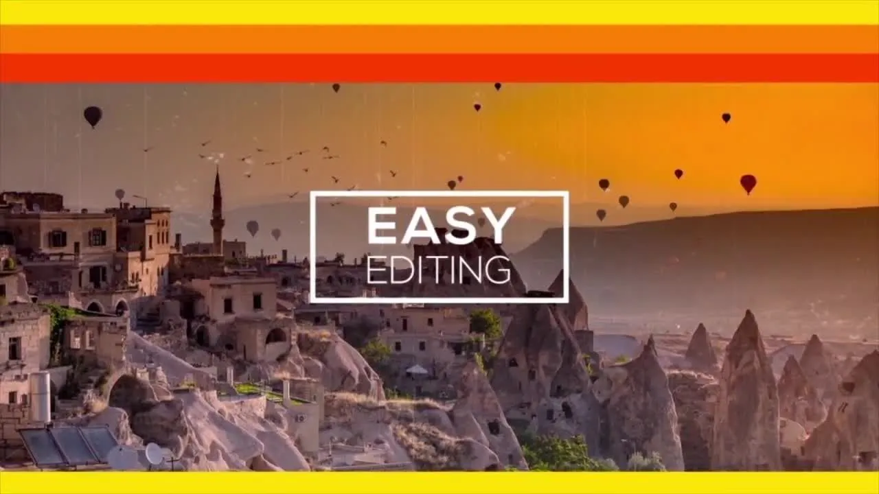 滑动效果广告幻灯片像素设计精选AE模板