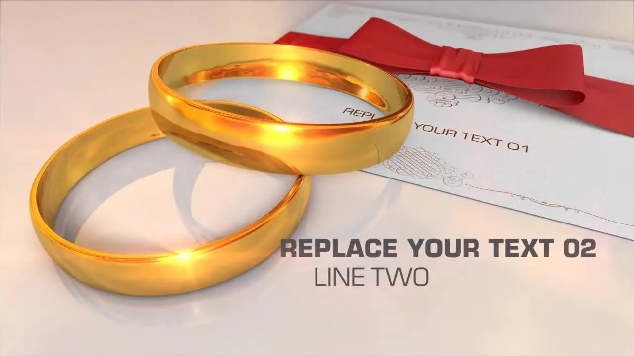 优雅动画3D婚礼场景像素设计精选AE模板