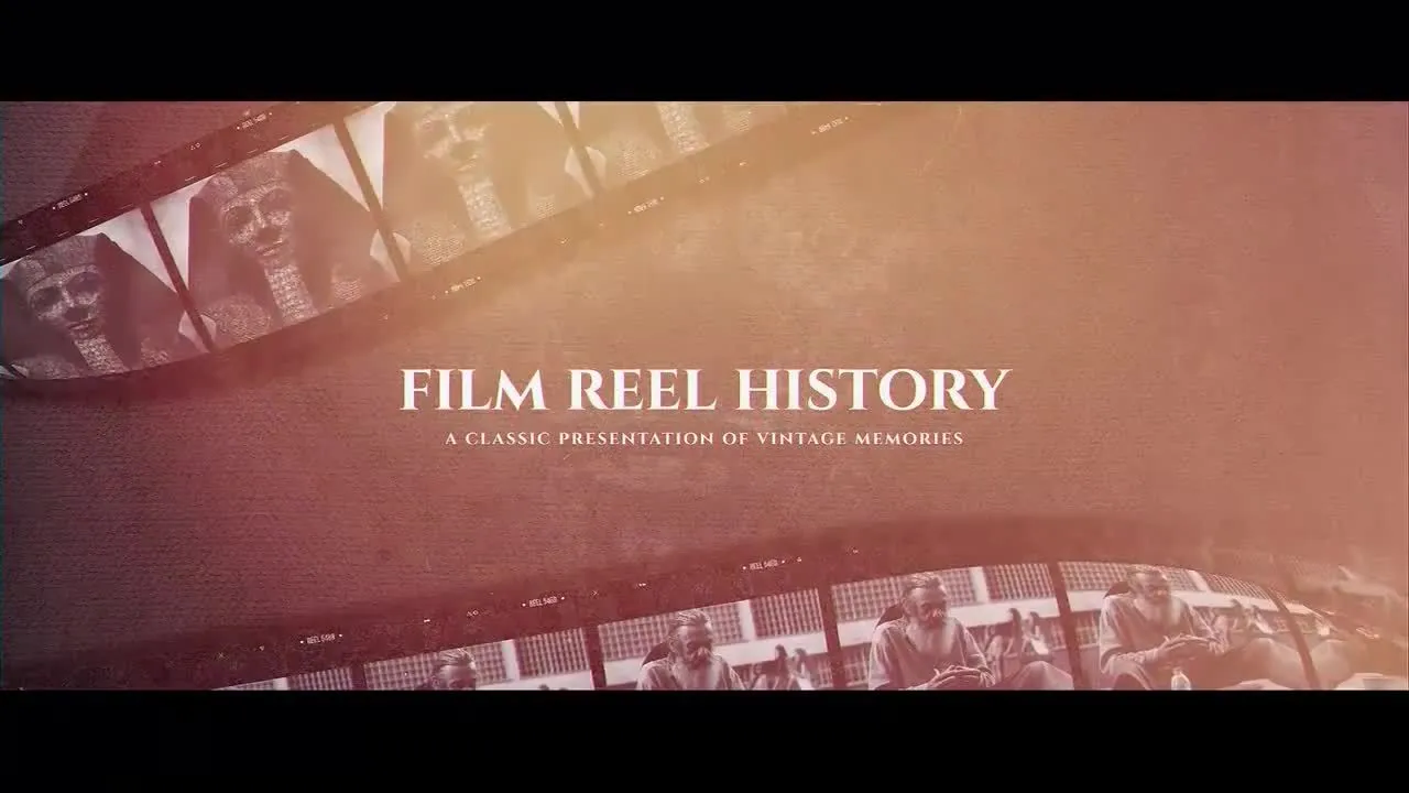 电影卷轴历史促销像素设计精选AE模板