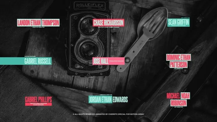 9个简洁酷炫的低三分之二文本动画像素设计精选AE模板