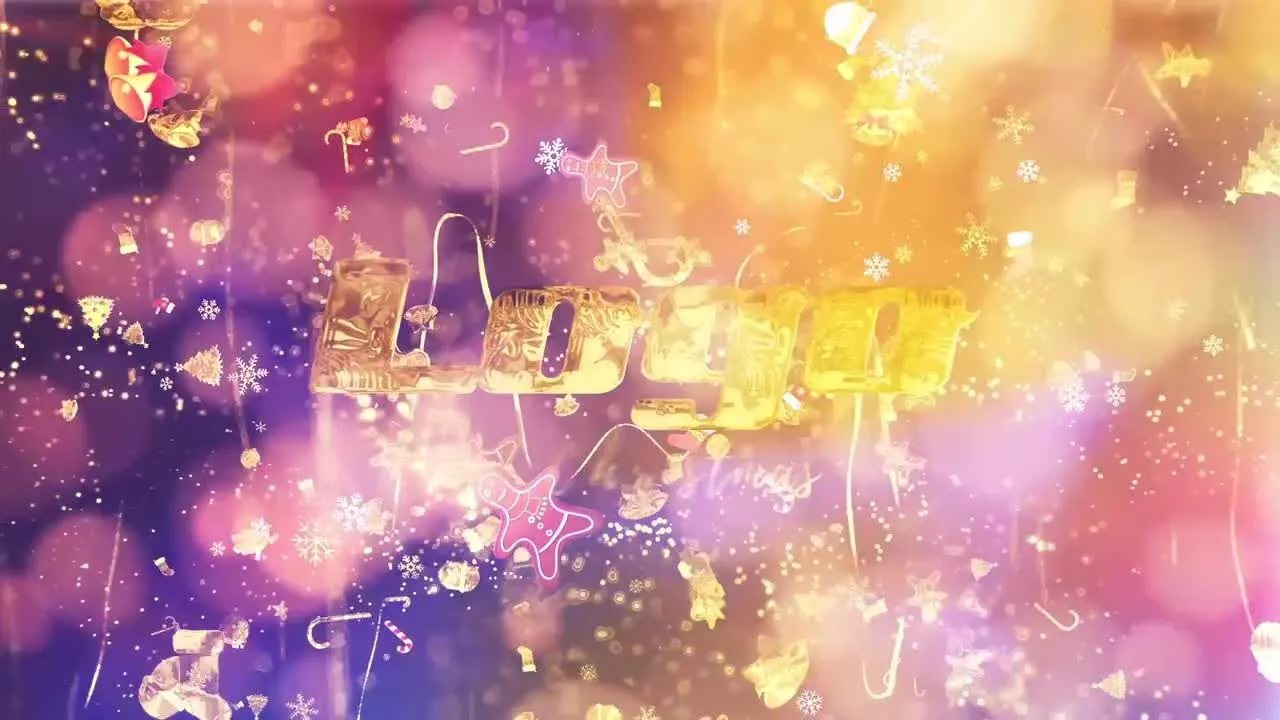 极具风格圣诞节logo标志像素设计精选AE模板