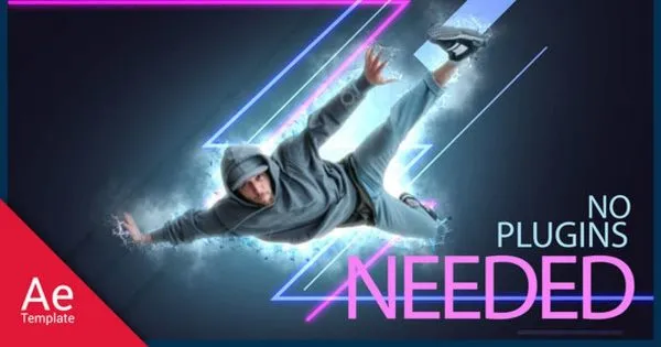 现代街舞动作特写镜头特效像素设计精选AE模板 Street Dance