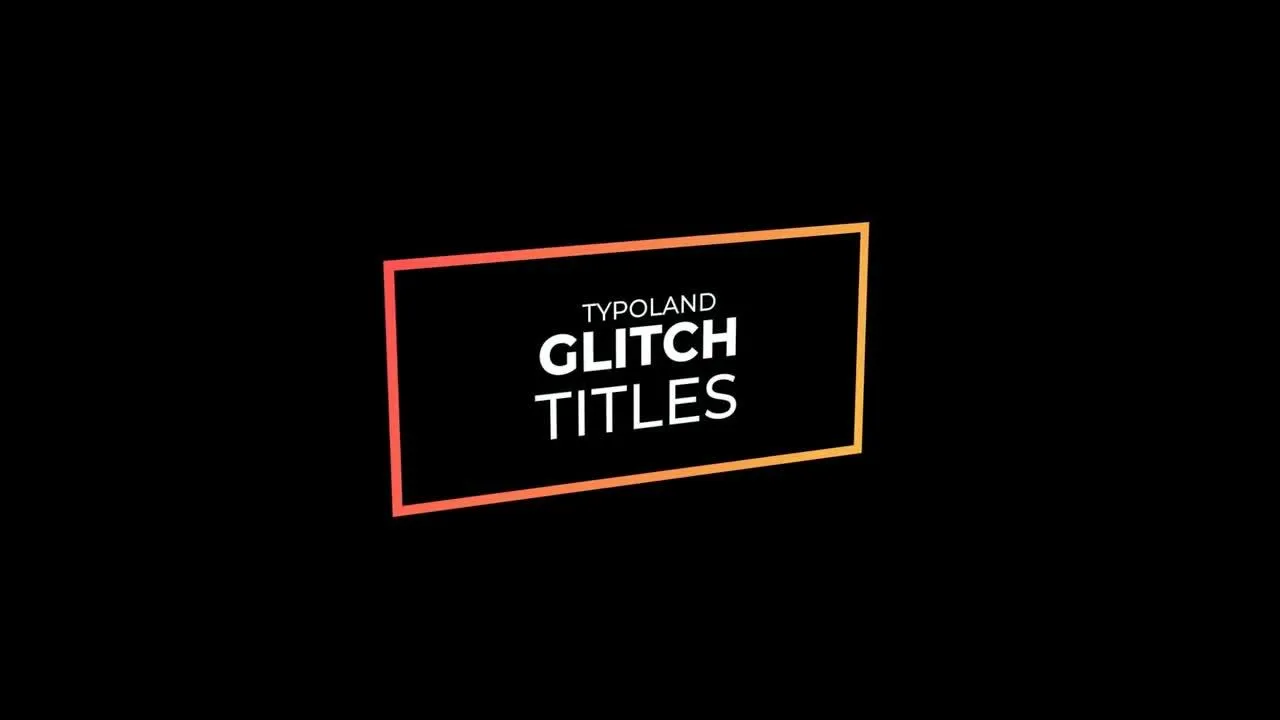 30个灵活设计的全屏故障毛刺标题像素设计精选AE模板