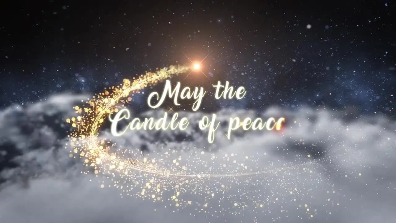 发光粒子轨迹效果圣诞节标题像素设计精选AE模板