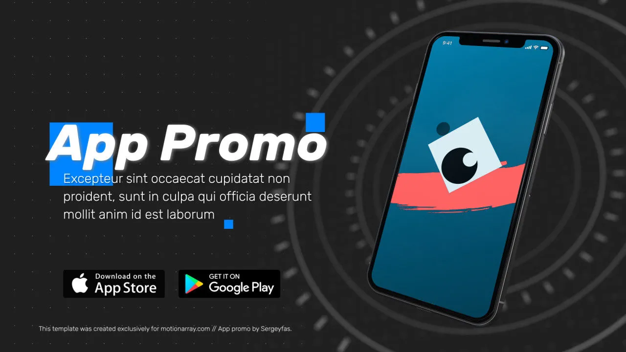 应用程序促销像素设计精选AE模板