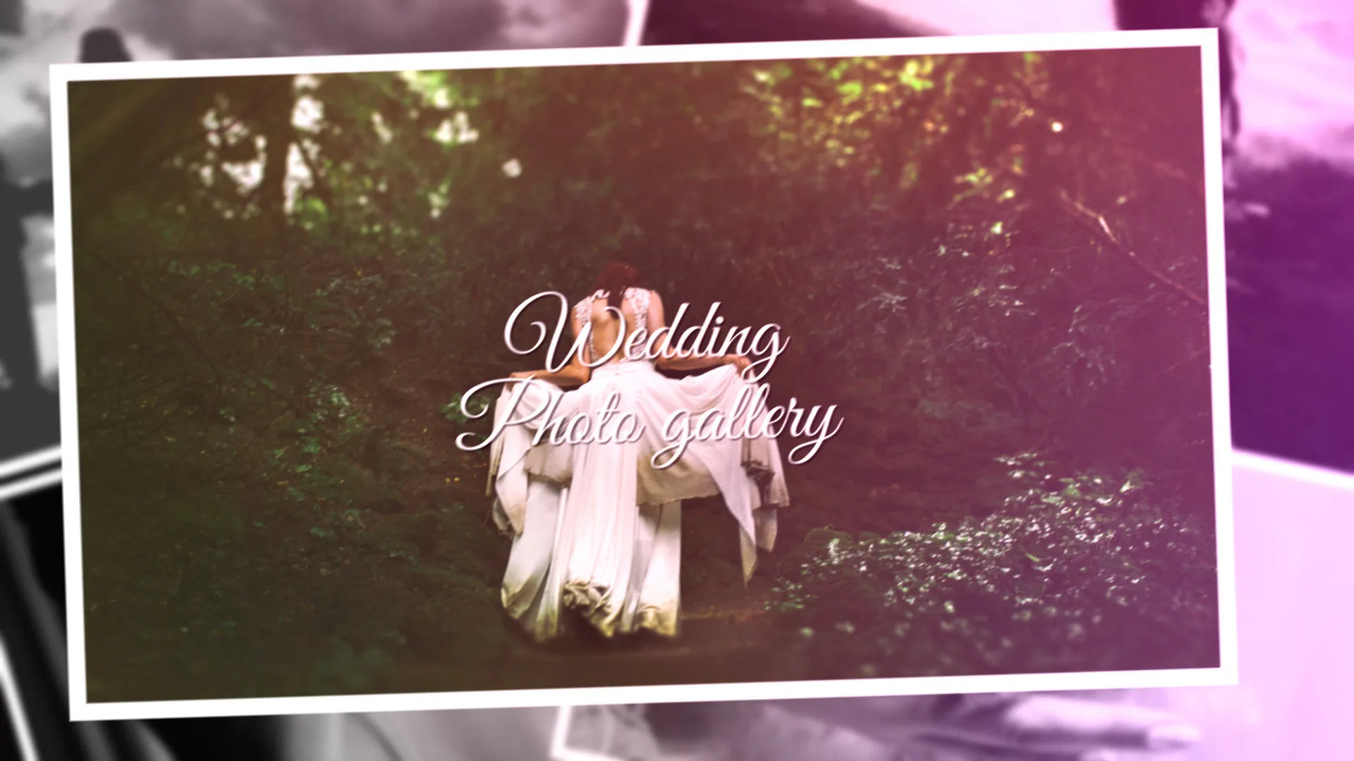 华丽设计婚礼照片幻灯片像素设计精选AE模板