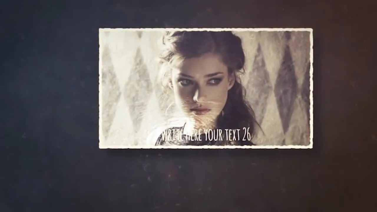 复古怀旧照片相册展示视频像素设计精选AE模板