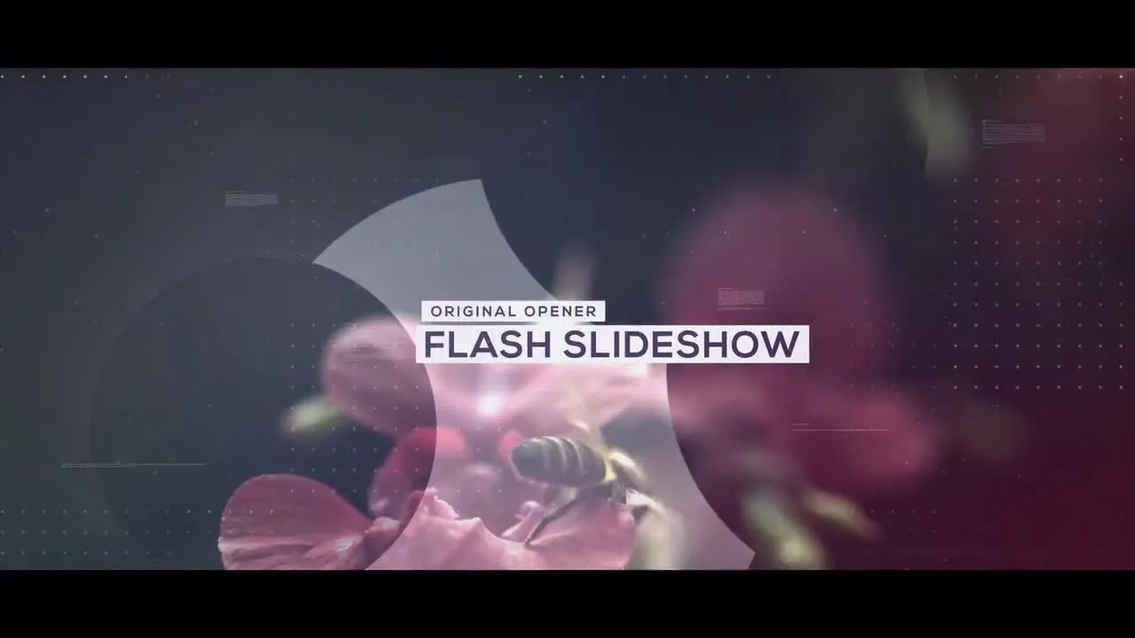 拆分幻灯片放映开场白像素设计精选AE模板