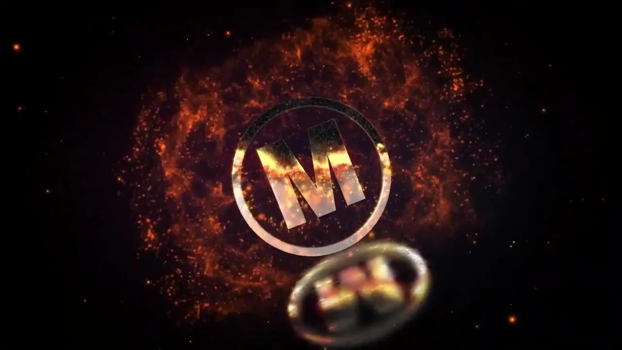 火尘标志徽标显示像素设计精选AE模板