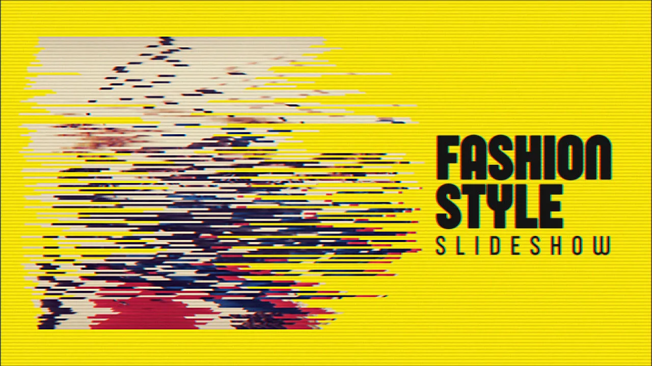 时尚风格幻灯片片头像素设计精选AE模板