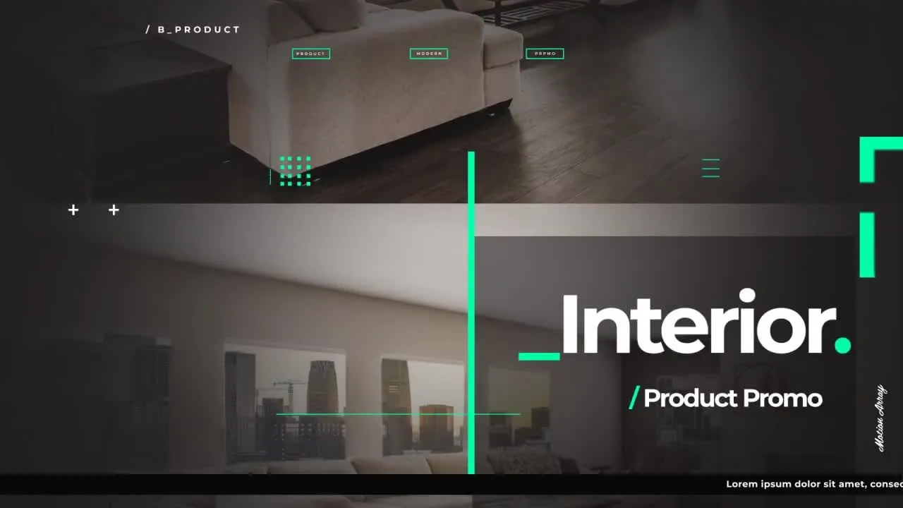 室内装修宣传幻灯片像素设计精选AE模板