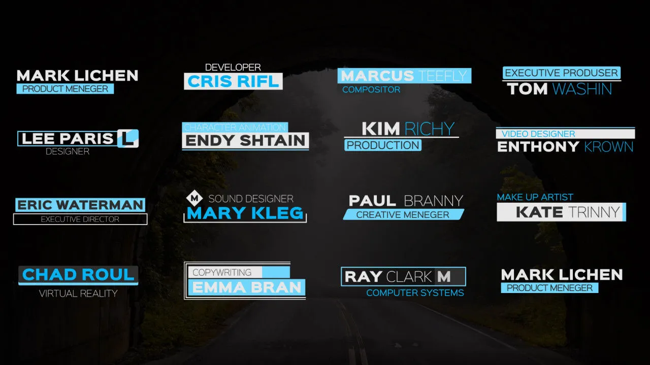 15个流畅时尚简单的全屏标题动画像素设计精选AE模板